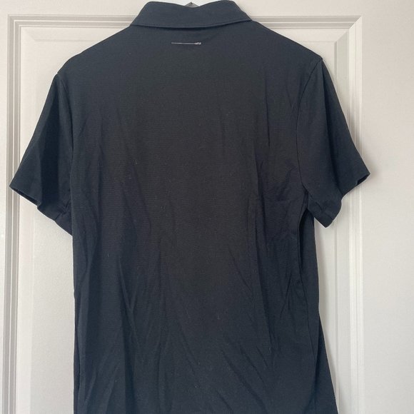 J. Crew Performance Polo Shirt with Coolmax R in Black Size M - Picture 3 of 3